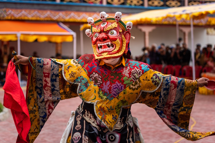 Historia de las máscaras Máscaras Cham tibetanas