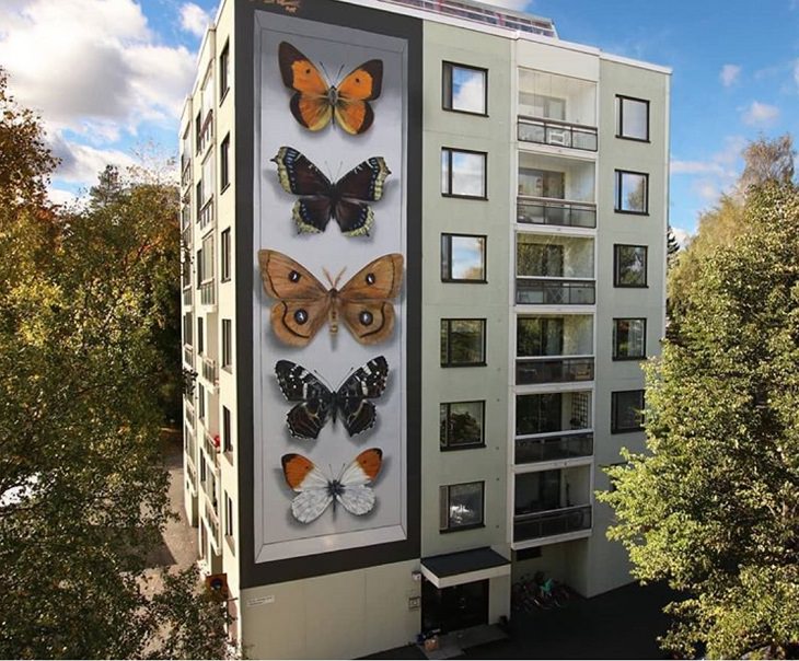 Murales De Mariposas, Hyvinkään perhosia, en Finlandia
