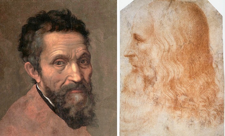 Artistas Rivales, Miguel Ángel y Leonardo Da Vinci