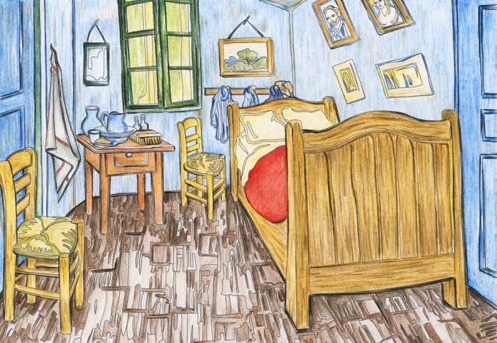 La habitación de pintura de Van Gogh 