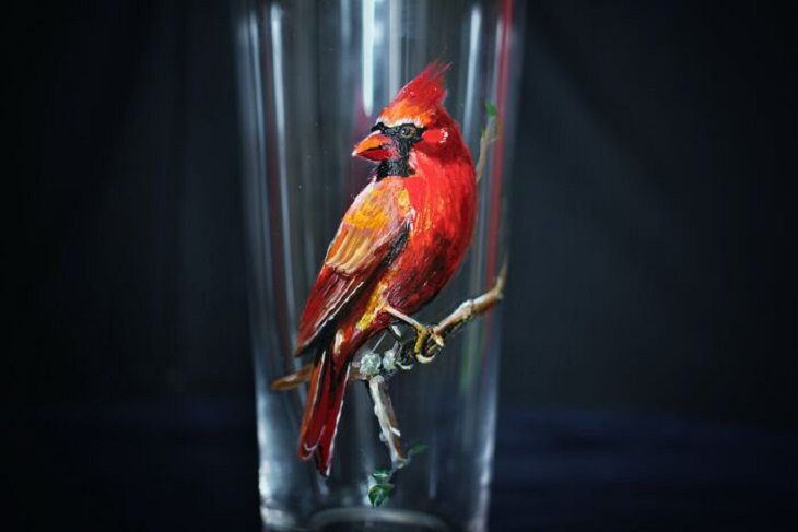 Arte En Vidrio, pájaro