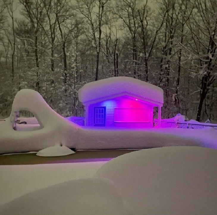 Tormenta de nieve en Buffalo, casa