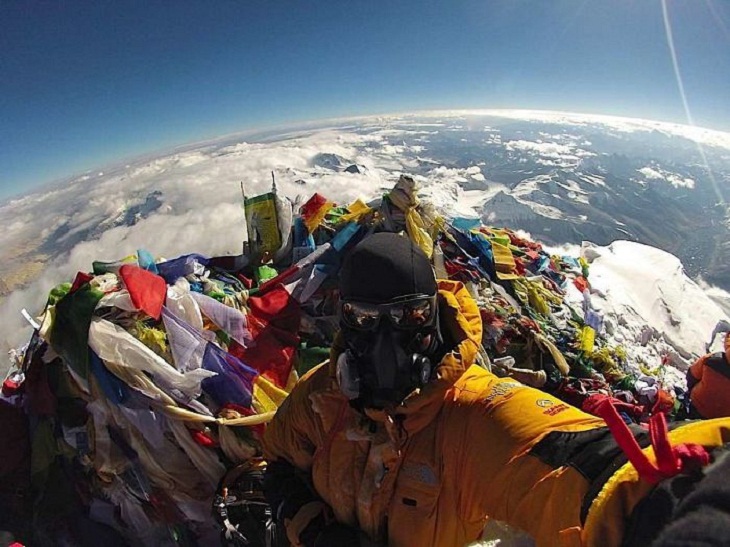 La cima del Monte Everest