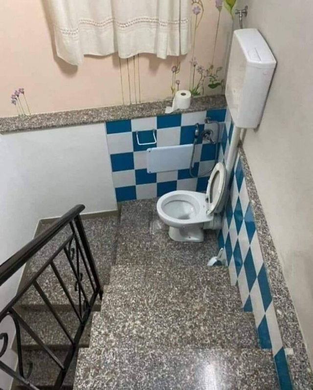 Escalera para el baño