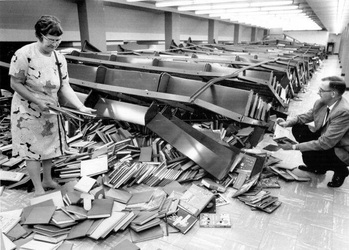 Biblioteca pública en Ohio experimentó un evento caótico en 1971