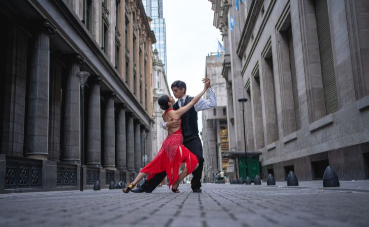 Historia Del Tango, pareja bailando tango