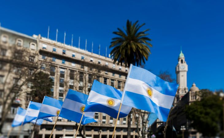 Historia Del Tango, banderas de Argentina