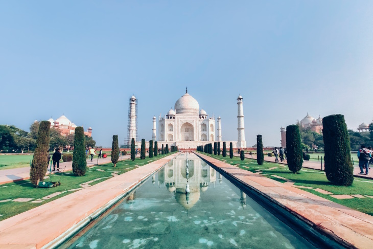 Gestos románticos El Taj Mahal 