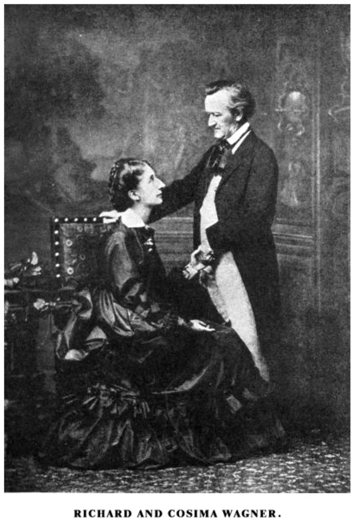 Gestos románticos Richard Wagner y Cosima Liszt 