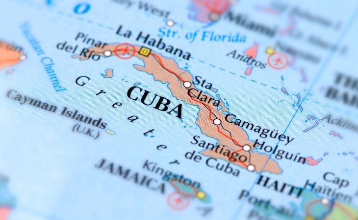 Varadero En Cuba, mapa de Cuba
