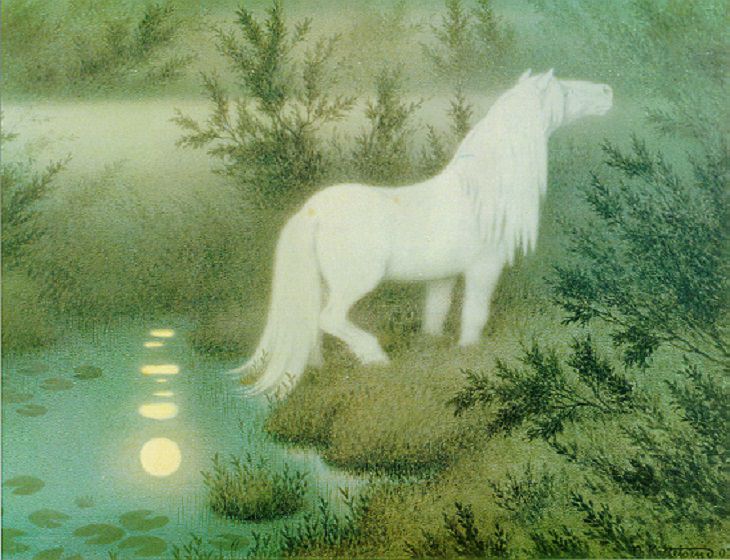 Criaturas de la mitología y el folclore inspiradas en los caballos, Bäckahäst, bækhest, el caballo del arroyo o caballo de agua del folclore escandinavo