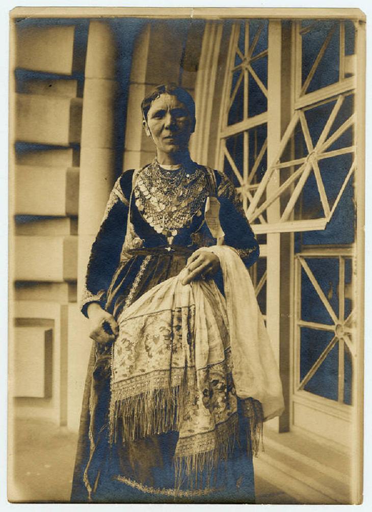 Retratos de inmigrantes de Ellis Island, mujer griega