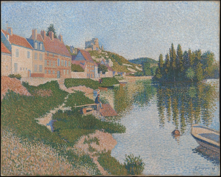 Les Andelys, la orilla del río (1886)