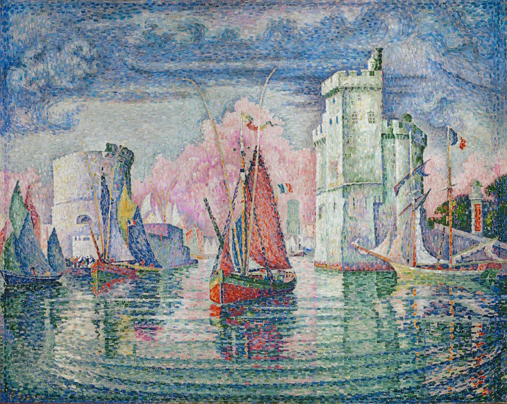 Entrada del puerto de la Rochelle (1921)