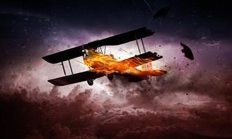 Prueba de aventura: Avión en llamas