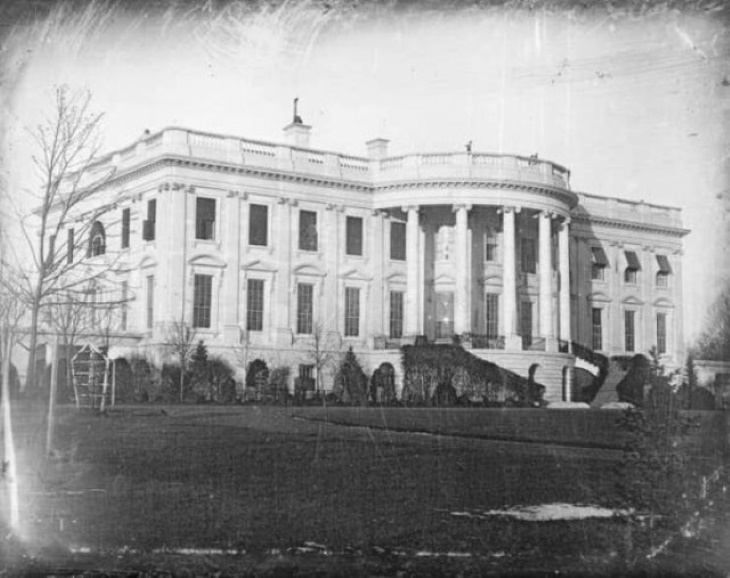 Fotos De La Historia,  la foto más antigua de la Casa Blanca 1846