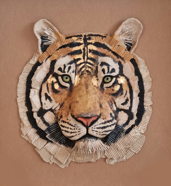 Esculturas De Animal De Josh Gluckstein, tigre