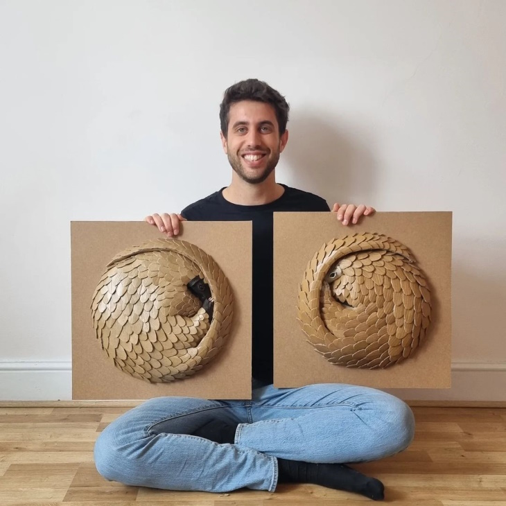 Esculturas De Animal De Josh Gluckstein, el artista con dos pangolins