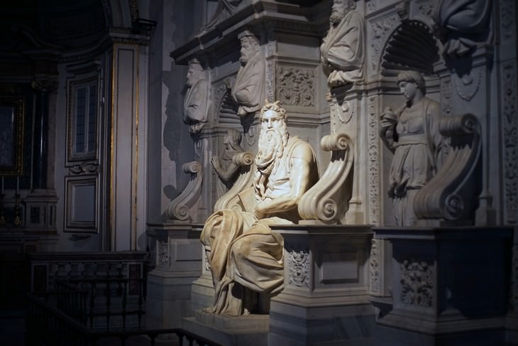Esculturas De Miguel Ángel, Moisés