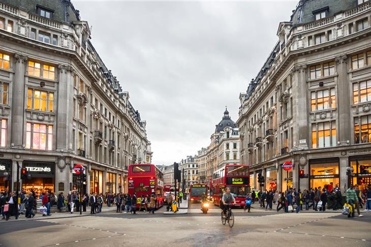 Calles Famosas Del Mundo, Oxford Street - Londres, Inglaterra