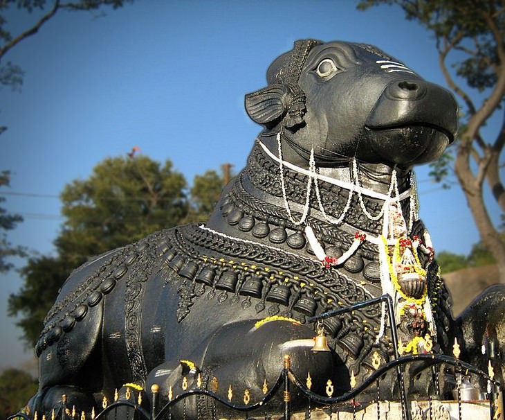 Esculturas De Animales De Todo El Mundo, "Toro Nandi" - Mysuru, India