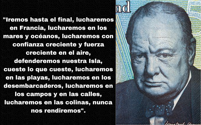 Discurso De Winston Churchill Durante la Guerra Frontal Con Alemania