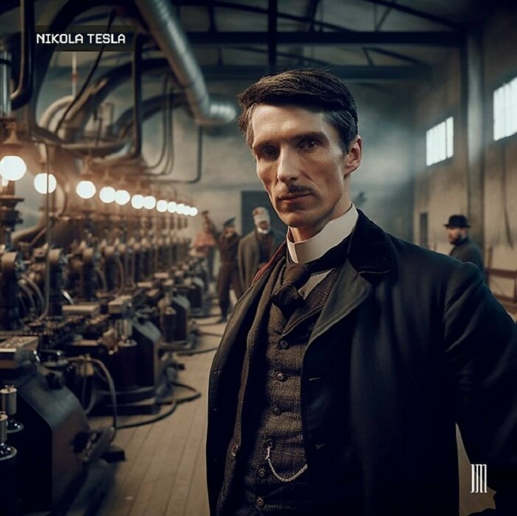 Fotos Creadas Por IA, Nikola Tesla