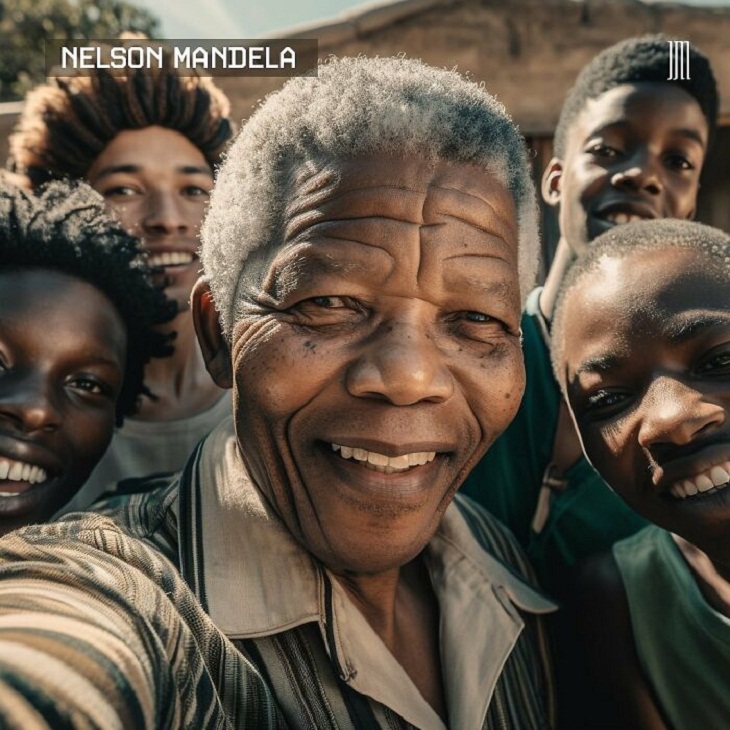 Fotos Creadas Por IA, Nelson Mandela
