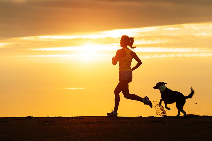 6 Consejos De Seguridad Para Correr Con Tu Perro, mujer corriendo con su perro