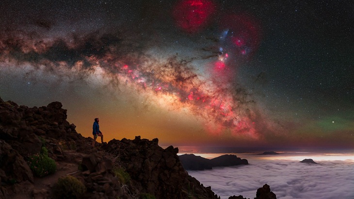 Fotógrafo De La Vía Láctea Del Año, La Palma 