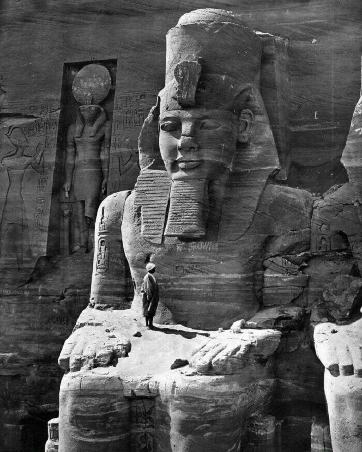 Estatua de Ramsés en Egipto, 1856