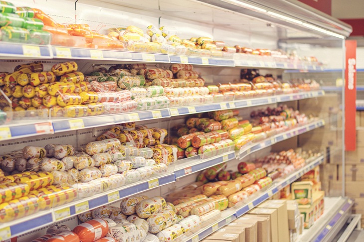 Envoltura Cambia De Color Con Alimentos Perecederos, alimentos en supermercado