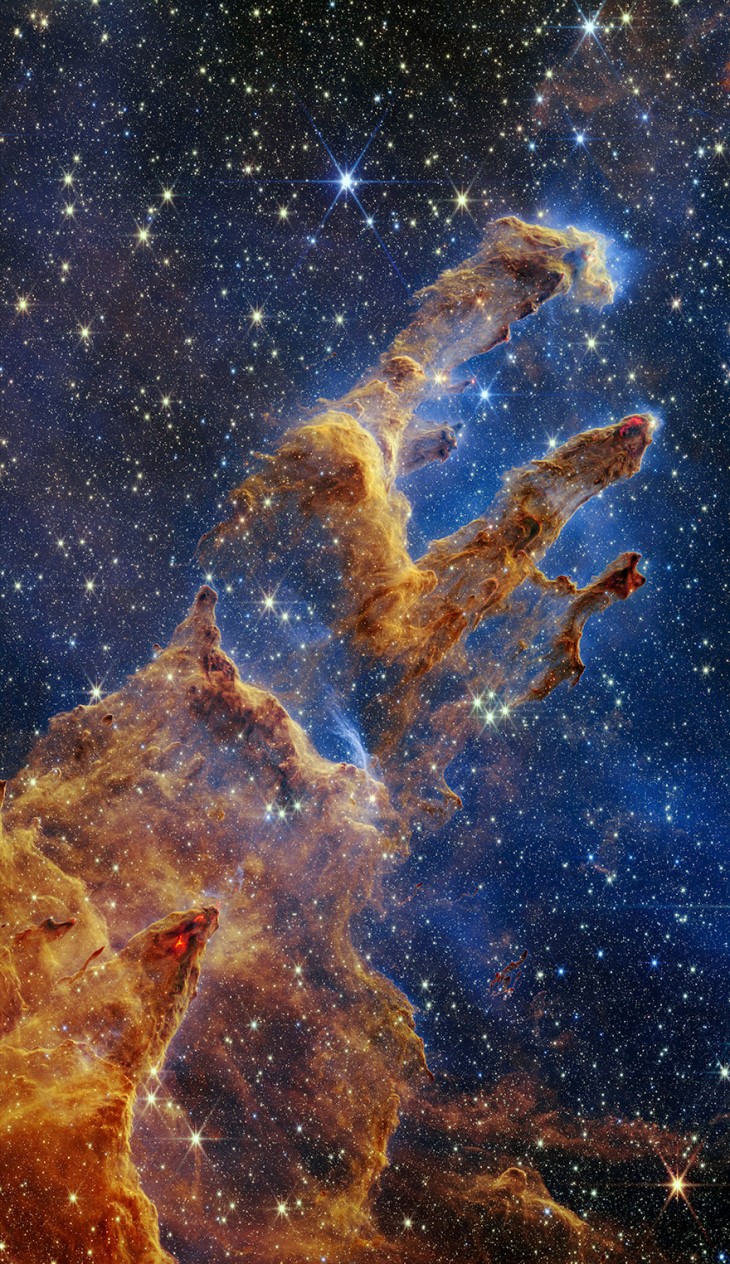 Fotografías Increíbles, Jóvenes estrellas se forman vistas por cámara de la NASA
