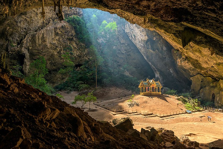 Fotografías Increíbles, pabellón real en la cueva Phraya Nakhon 