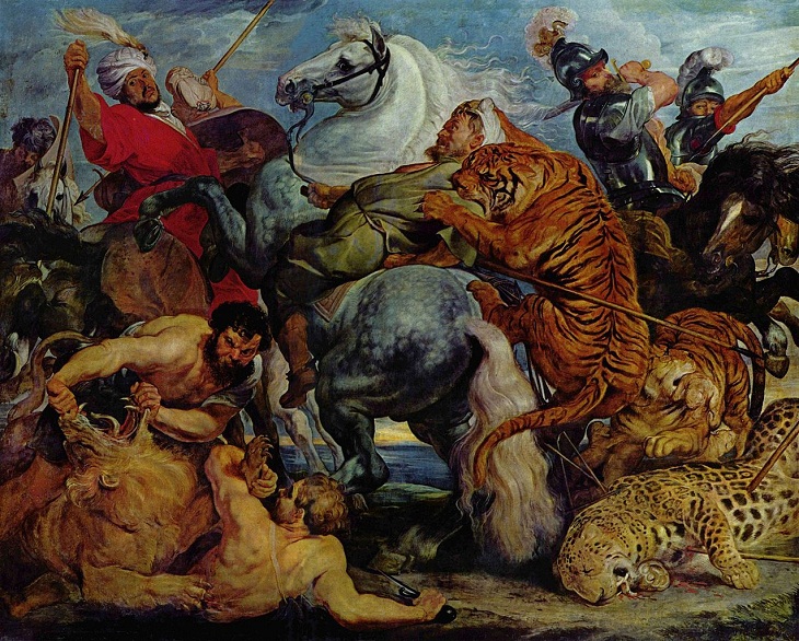  “La caza del tigre” (1615 o 1616) de Peter Paul Rubens