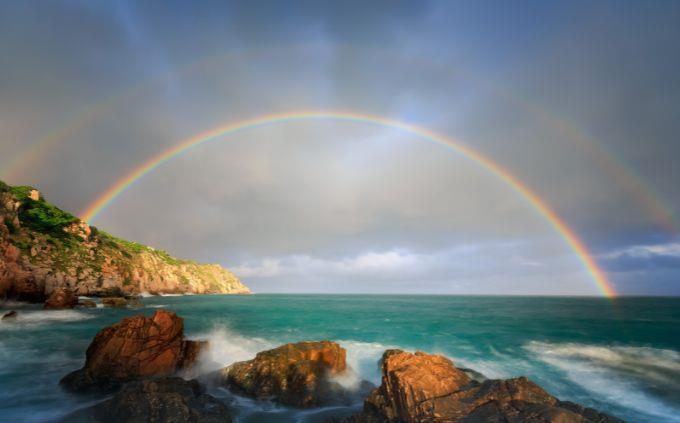 Qué fenómeno natural refleja quién eres: un arcoíris