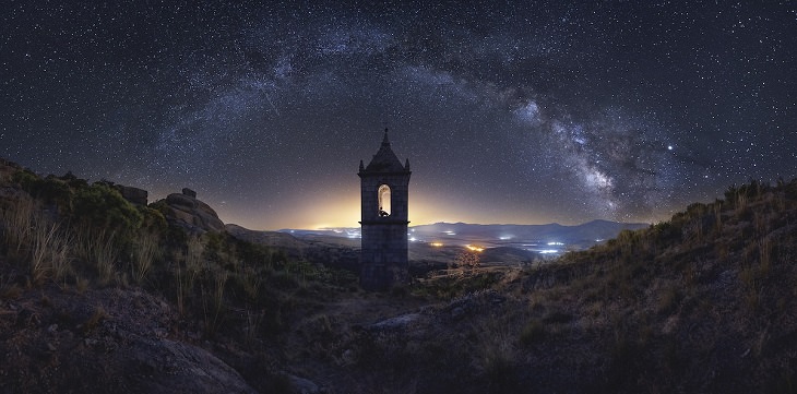 Fotos De La Vía Láctea, tomada en Ávila, España