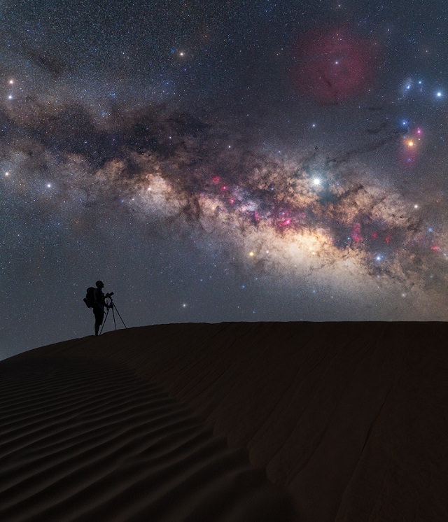 Fotos De La Vía Láctea, tomada en el desierto del Sahara