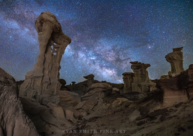 Fotos De La Vía Láctea, tomada en el suroeste de EE. UU.