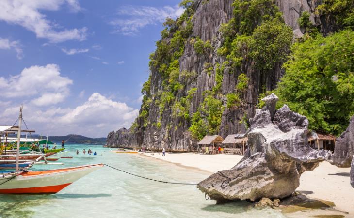 Destinos De Playa Económicos, Isla de Palawan, Filipinas