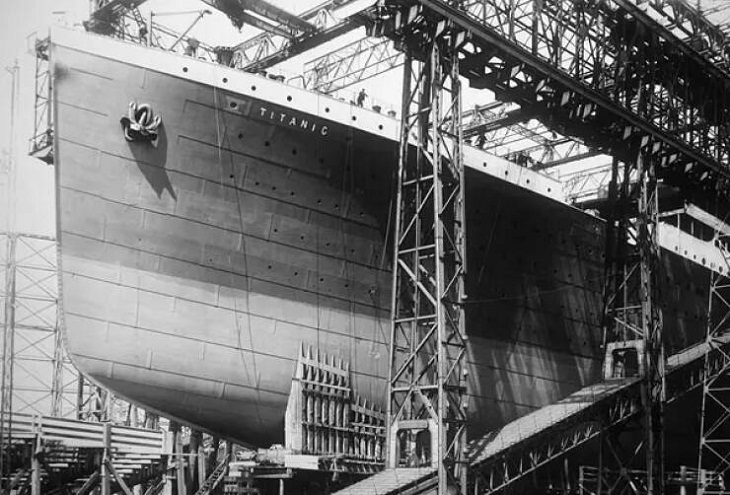  El Titanic mientras estaba en construcción
