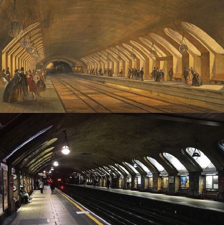  La estación de metro más antigua del mundo, Baker Street, Inglaterra