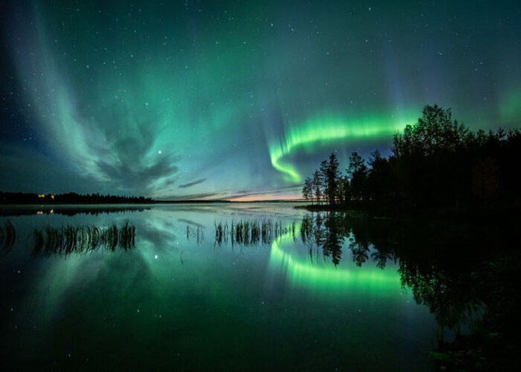 Naturaleza De Finlandia, espectáculo nocturno