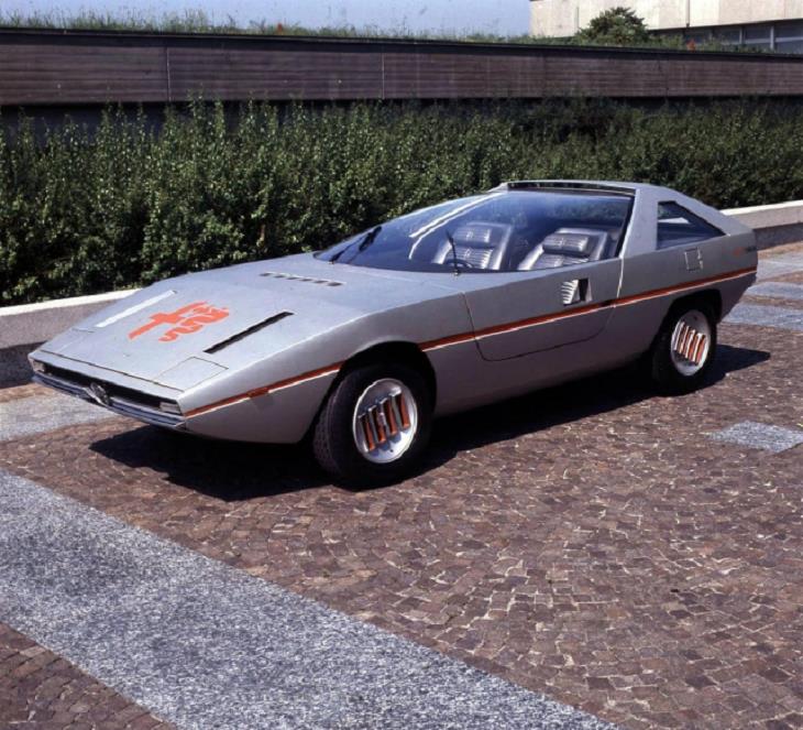  Diseños De Autos Antiguos, Alfa Romeo Caimano 1971