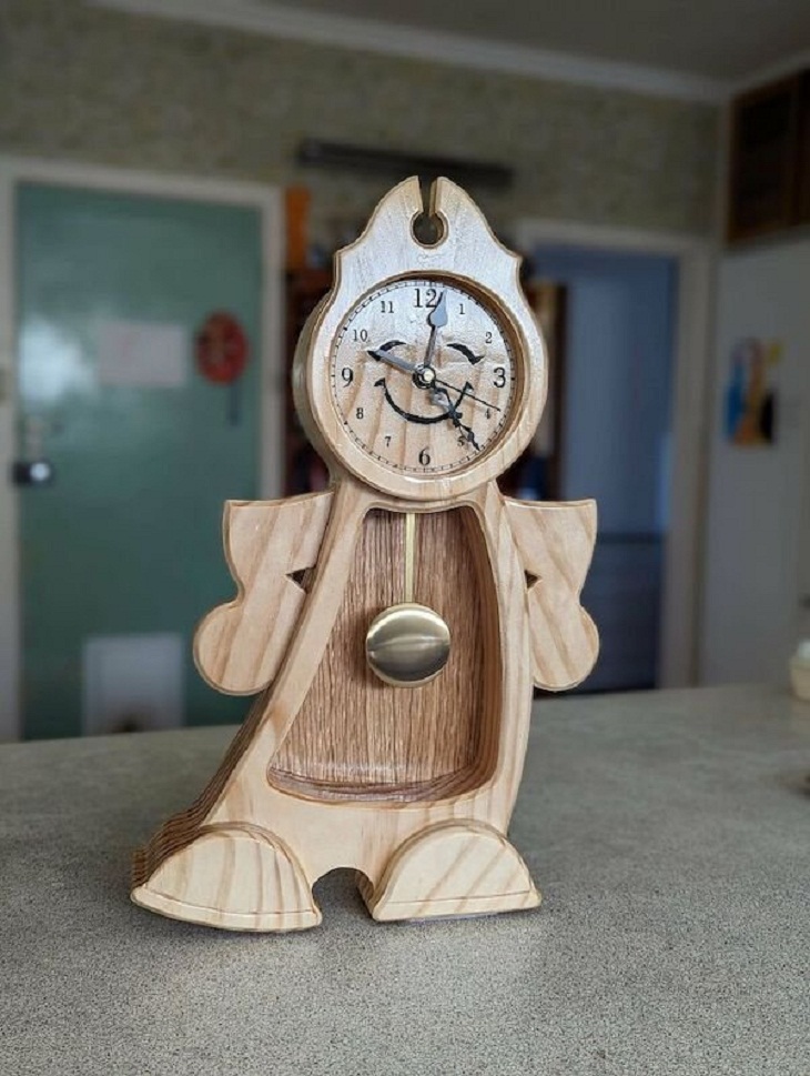 Trabajos En Madera, reloj de madera