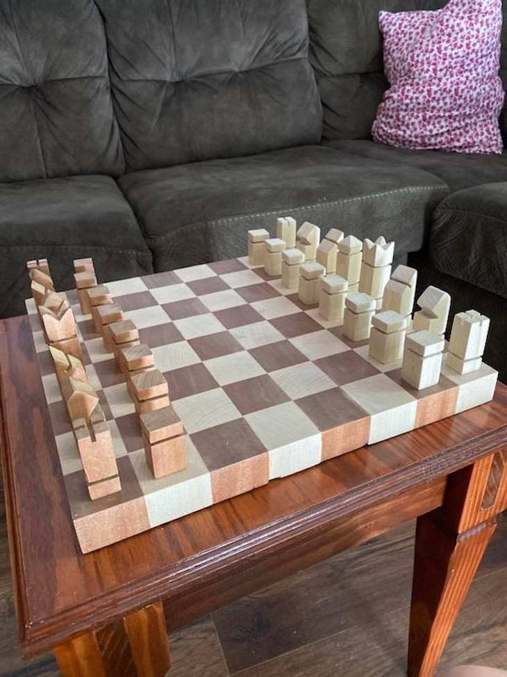 Arte En Madera, tablero de ajedrez