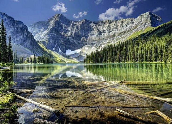 Asombrosas Fotos De La Naturaleza, lago Rawson en Alberta, Canadá