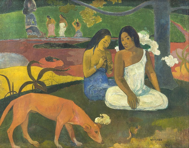 Pinturas De Perros Famosas, Arearea de Paul Gauguin, 1892