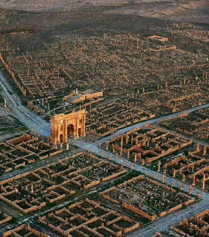 Fotos Históricas Rara Vez Vistas, ciudad romana de Timgad 