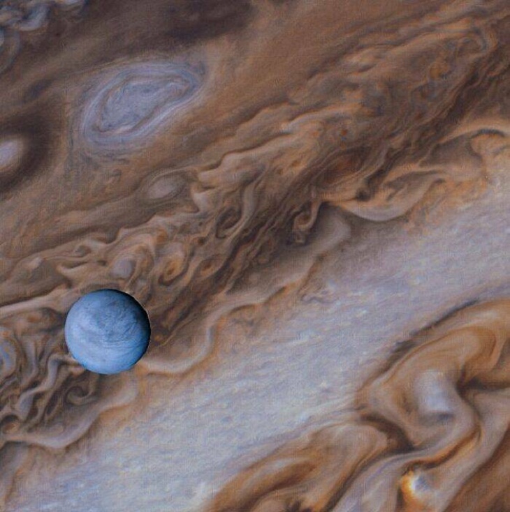 Júpiter e Europa As melhores fotografias do nosso sistema solar